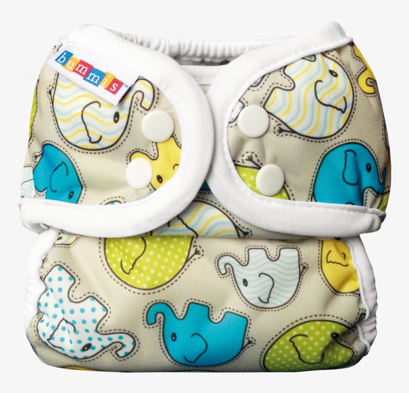 Bummis Simply Lite Diaper Cover - Duo-brite Wrap - Elephant Tales - Size 1, transparent png