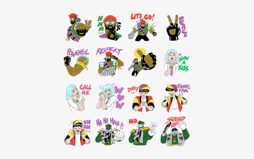 Major Lazer Line Stickers, transparent png