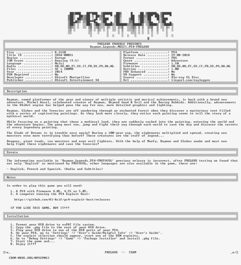 Rayman - Legends - Multi - Ps4-prelude - - Guitar, transparent png