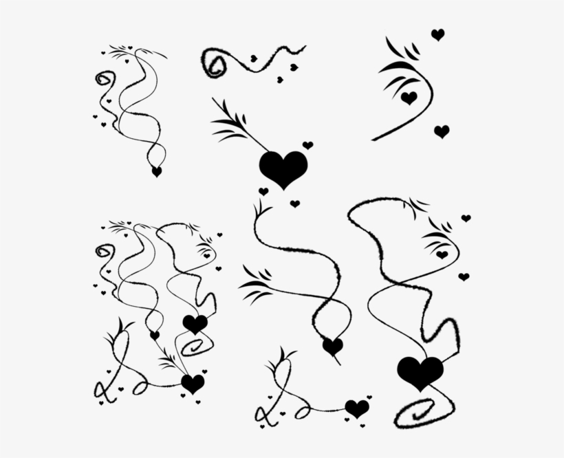 Pinceis De Amor Para Photoshop, transparent png