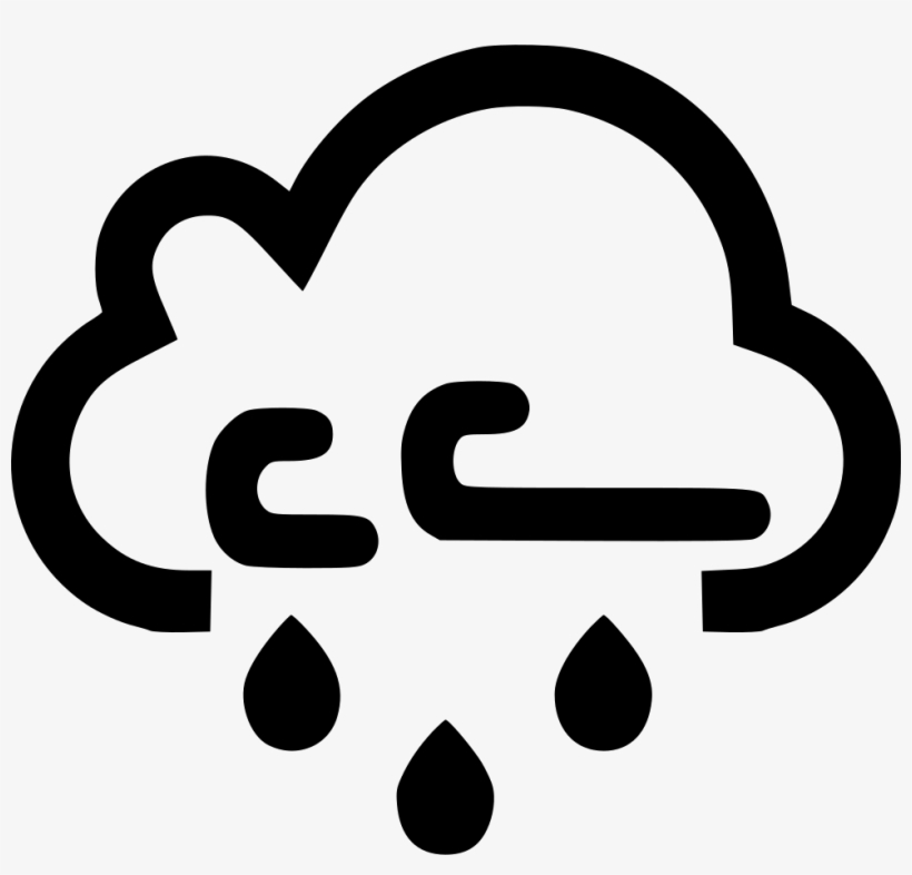 Cloud Wind Windy Rain Raining Comments - Snowing Png, transparent png