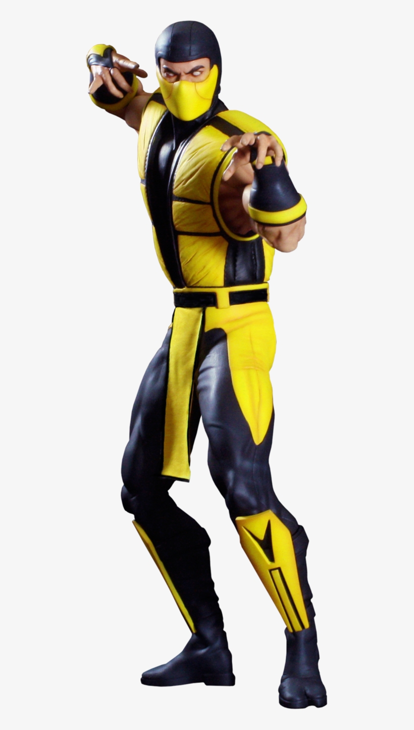 19" Mortal Kombat Quarter Scale Statue Scorpion - Scorpion Mk3 Png, transparent png