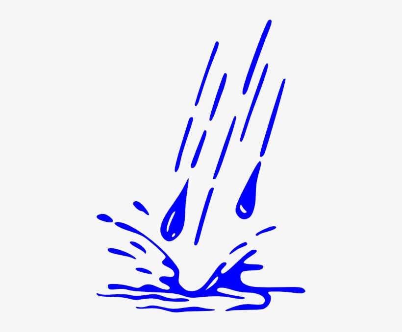 Rain Clip Art - Water Drops Cartoon Png, transparent png