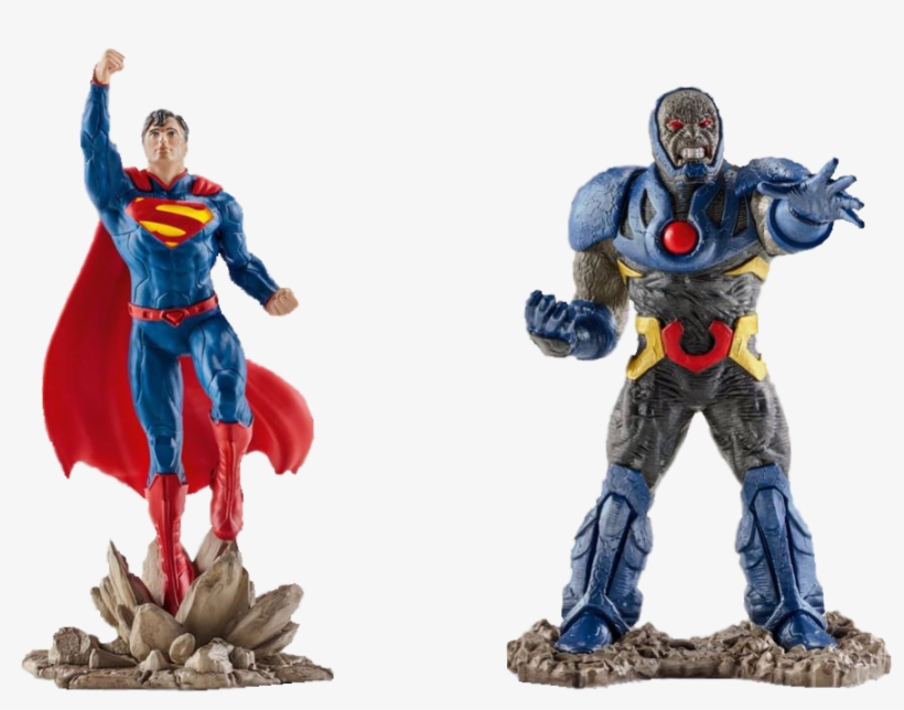 Justice - Schleich Superman Vs Darkseid, transparent png
