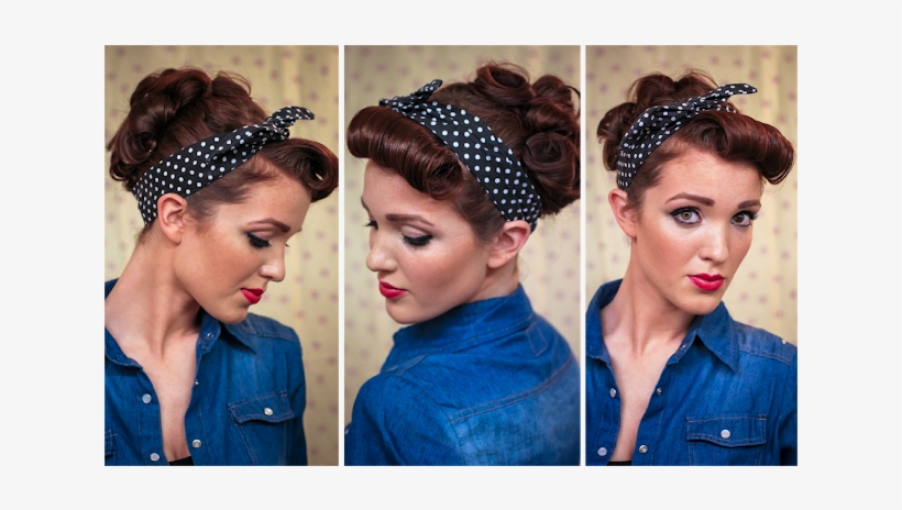 Anyways Thank You For Visiting Again Today, And I'm - Rockabilly Rosie Hairstyle, transparent png