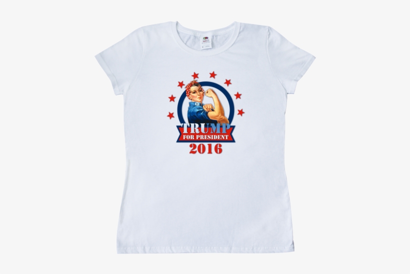 #election #2016 #donald #trump #women's T-shirt With - Rosie The Riveter, transparent png