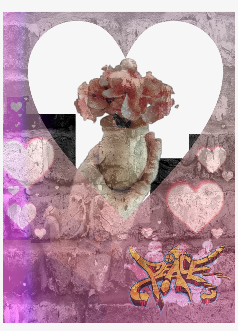 Art Print: Style-photography.de's Graffiti Peace, 61x46cm., transparent png