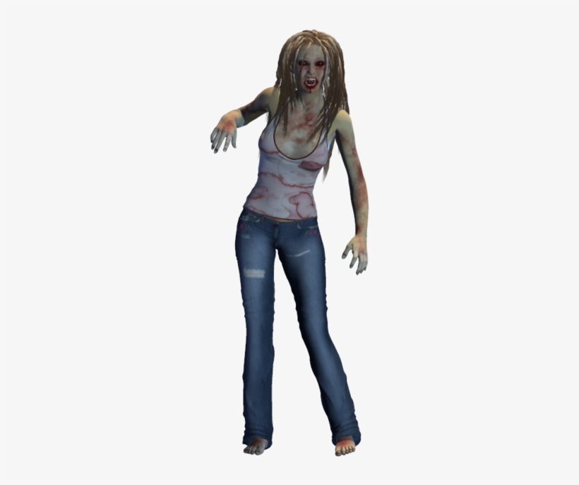 Zombie Girl Png - Girl, transparent png