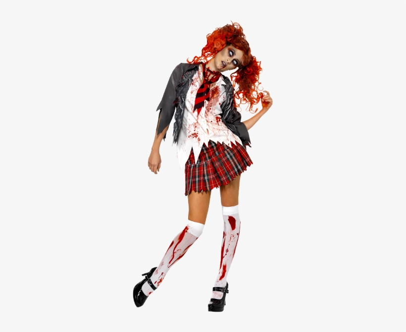 Zombie Girl - Zombie High School Girl, transparent png
