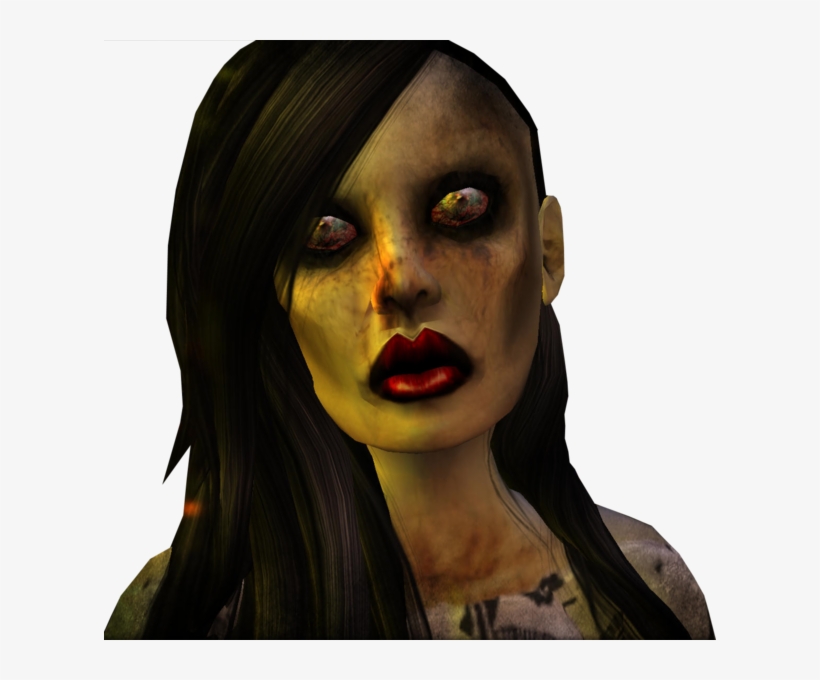 Share This Image - Zombie Girl Png, transparent png
