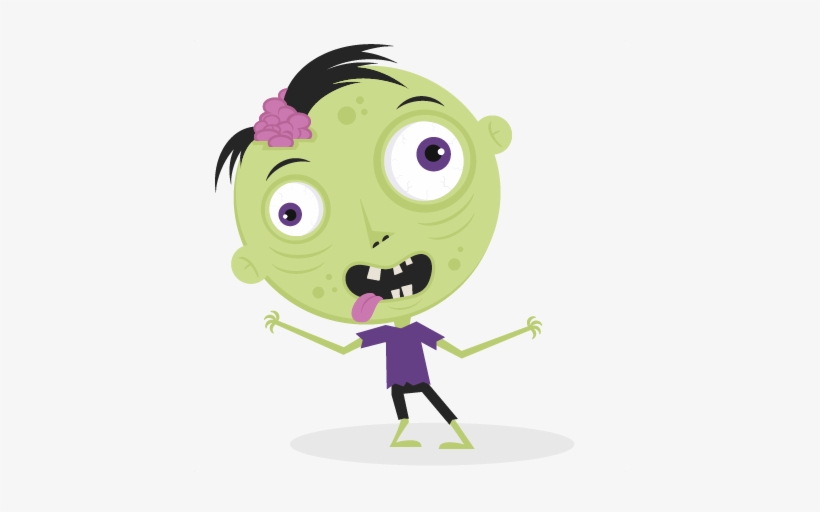 Female Zombie Cliparts - Cute Halloween Zombie, transparent png