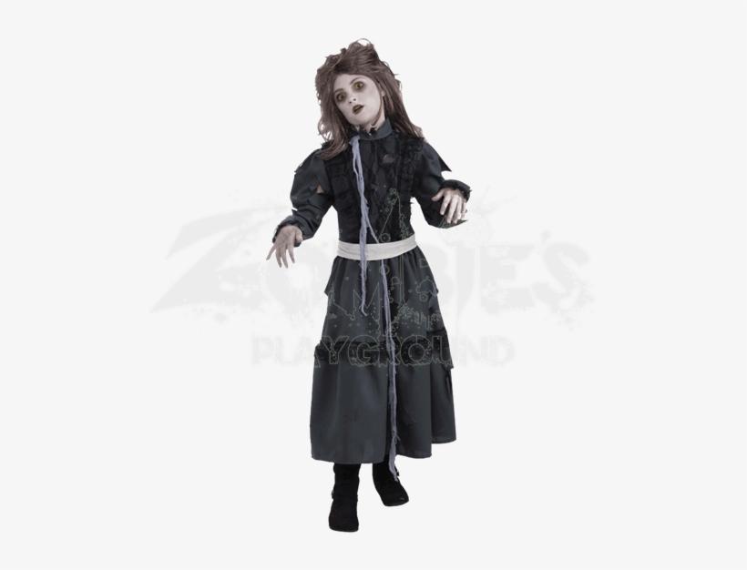 Zombie Girl Costume - Girls Zombie Costumes, transparent png