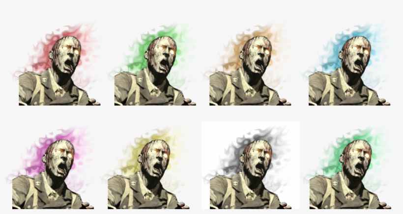 Perk Zombie Head Glows - Illustration, transparent png