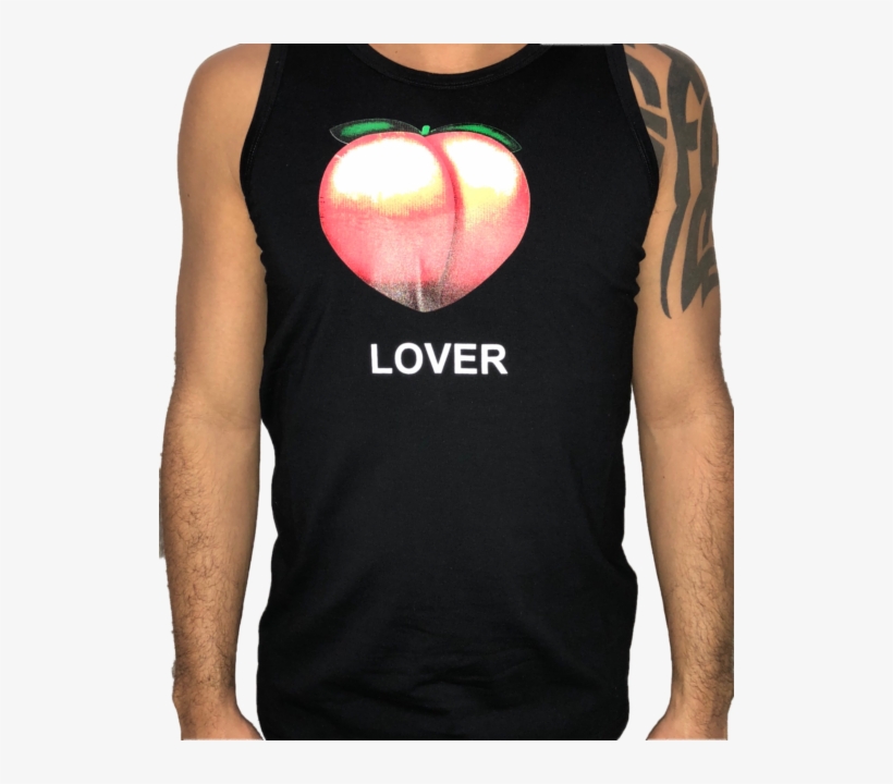 Peach Lover Emoji Tank Top Gay Pride - Active Shirt, transparent png
