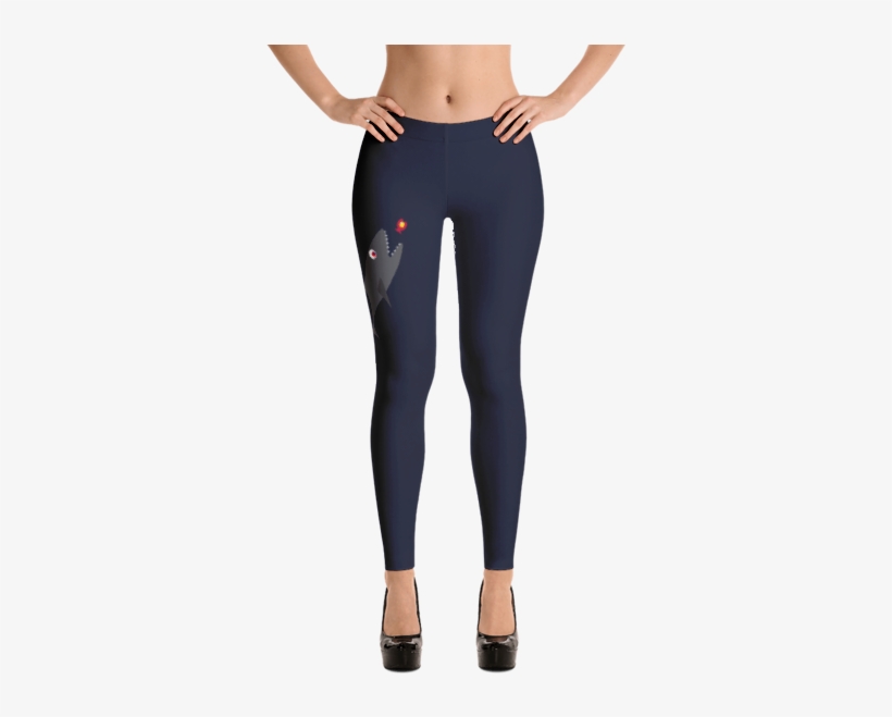 Shark Eats Colorado C Fish Leggings - Imagineavalon Christmas Leggings, Christmas Clothing,, transparent png
