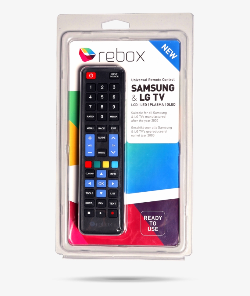 Samsung And Lg Tv Remote Control Unit Blister - Samsung Afstandsbediening, transparent png