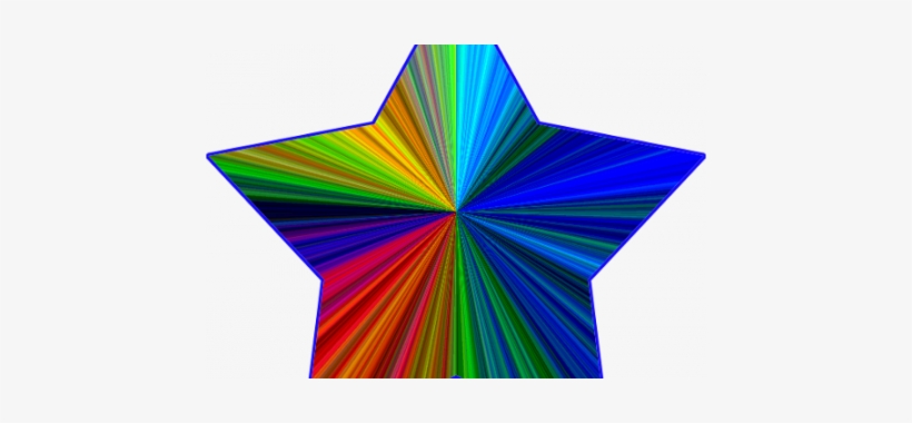 Rainbow Clipart Panda - Rainbow Star Clip Art, transparent png