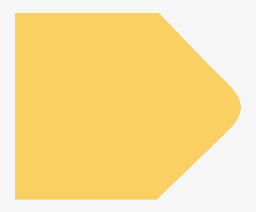 Banner Yellow Arrow - Orange, transparent png