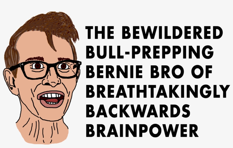 The Bewildered Bull-prepping Bernie Bro Of Breathtakingly - Carl The Cuck Transparent, transparent png