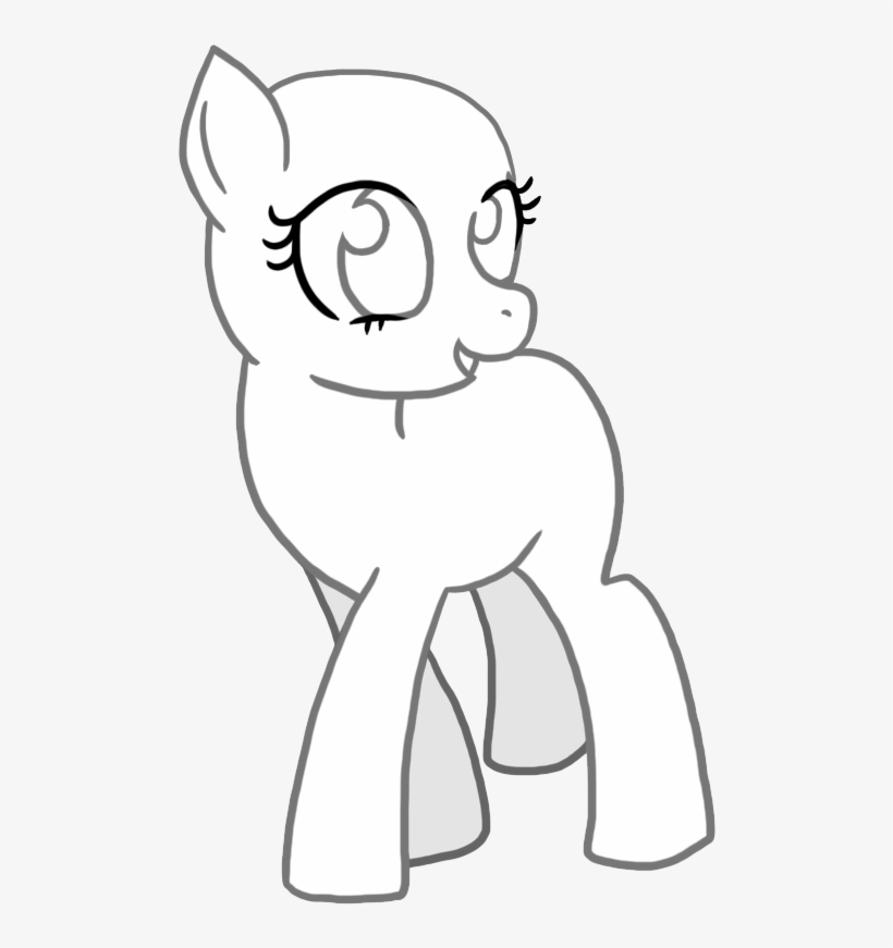 Mlp Template Mlp Fim Template Maybe Put On Tshirts - Млп Шаблон, transparent png