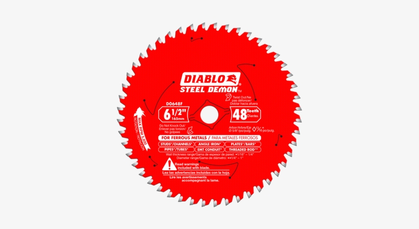 6-1/2" - Diablo D0842cf Circ. Saw Blade,8" Blade Dia.,42 Teeth, transparent png
