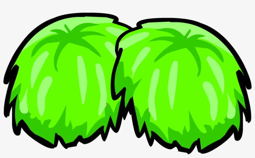 Green Pompoms - Pom Pom Clip Art, transparent png
