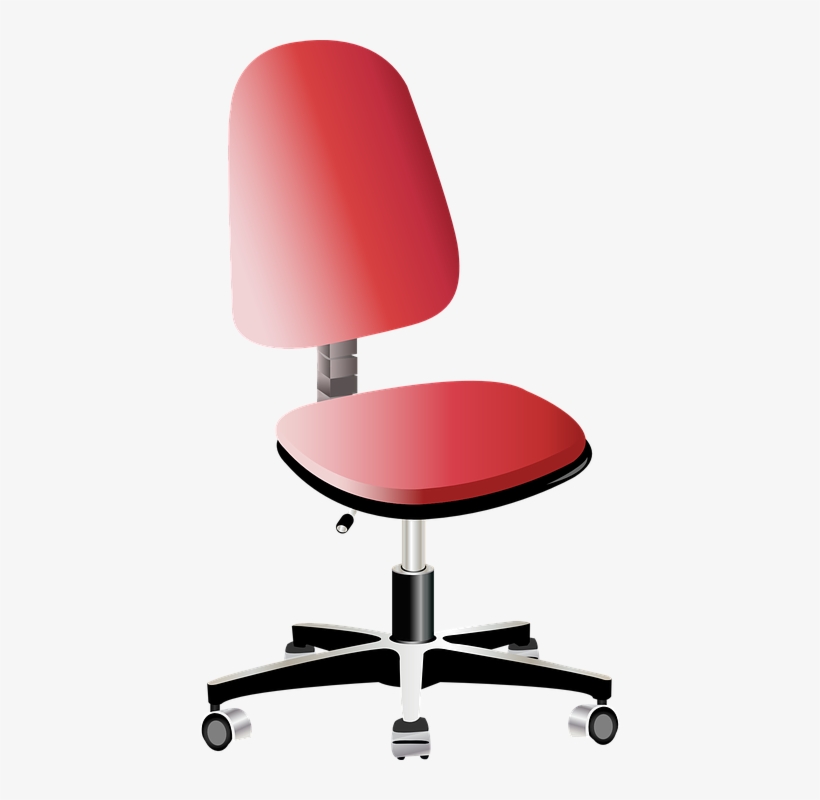 Swivel Chair Work Office - Vector Office Chair Png, transparent png