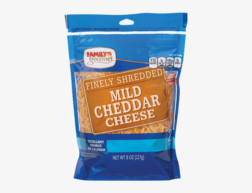 Family Gourmet Shredded Cheese - Vacuum Bag, transparent png