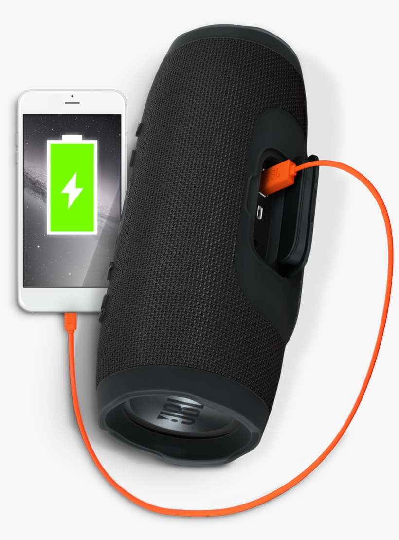 Jbl Charge - Jbl Charge 3 Portable Speaker - Bluetooth - Black, transparent png