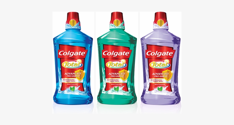 Colgate Total Spearmint Surge Mouthwash, transparent png