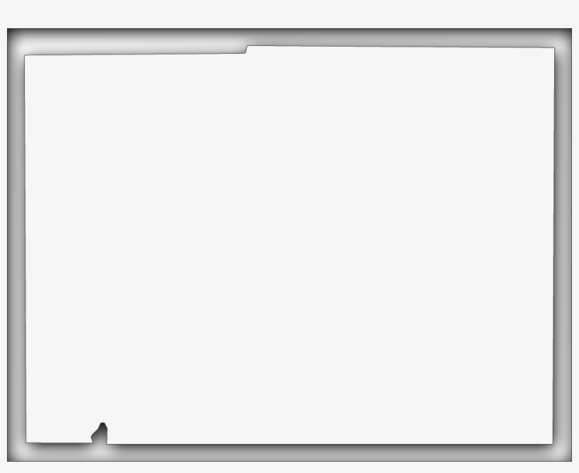 A Map Of Desoto With An Outer Shadow Box Around The - Board White, transparent png