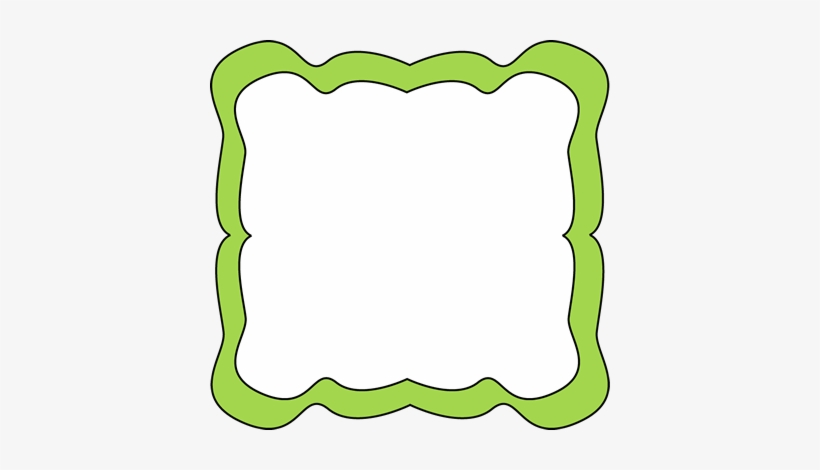 Green Curvy Frame Curvy Frame With A Bright Green Border - Frames Clip Art Green, transparent png