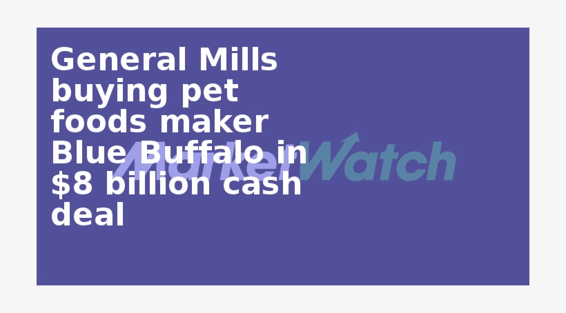 General Mills Buying Pet Foods Maker Blue Buffalo In - Stock, transparent png