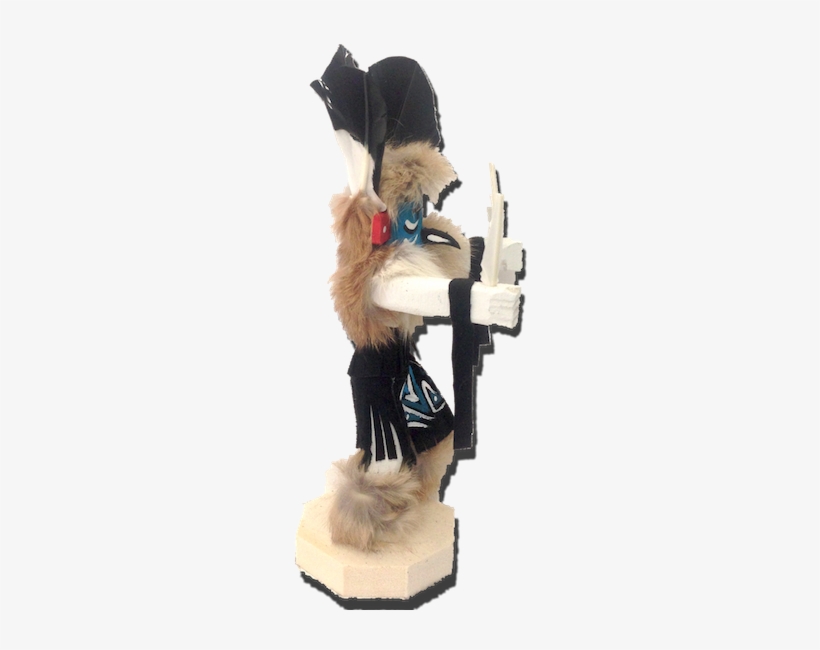 Navajo Handmade Painted Aspen Wood Roadrunner 10'' - Kachina, transparent png