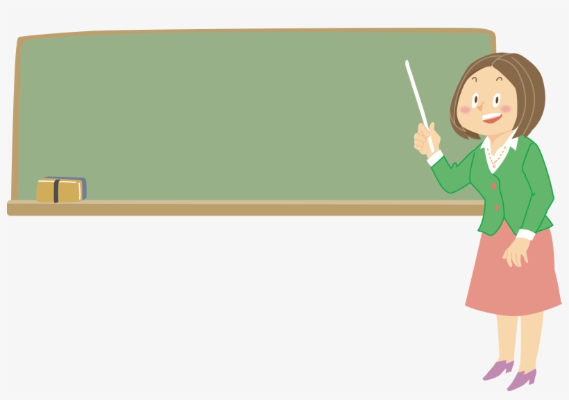 Jpg Black And White Library Big Image Png - Female Teacher Clipart, transparent png