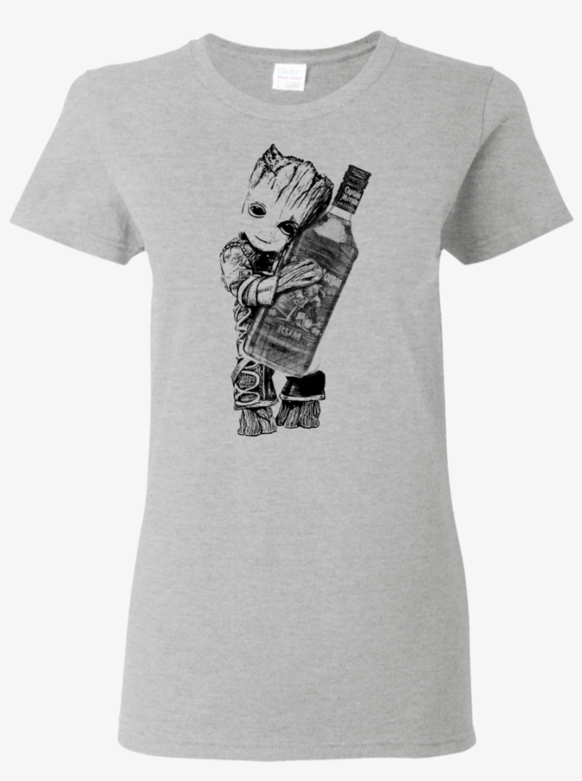 Baby Groot Loves Captain Morgan Rum T Shirt Hoodie - Baby Groot Jamison, transparent png