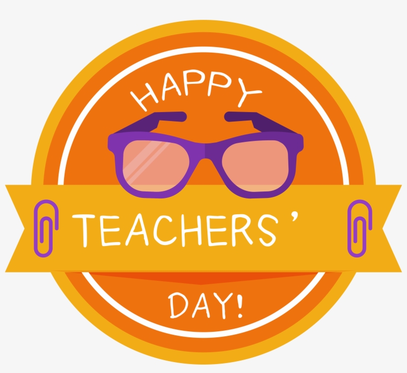 Goggles Clipart Teacher - Teachers Day Logo Png, transparent png