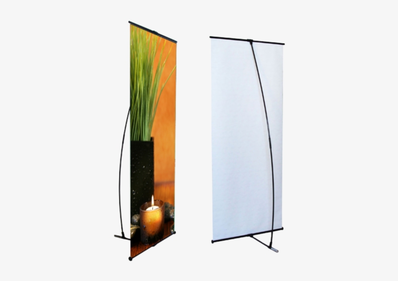 Silver L Banner Standee, Size - L Banner Stand, transparent png