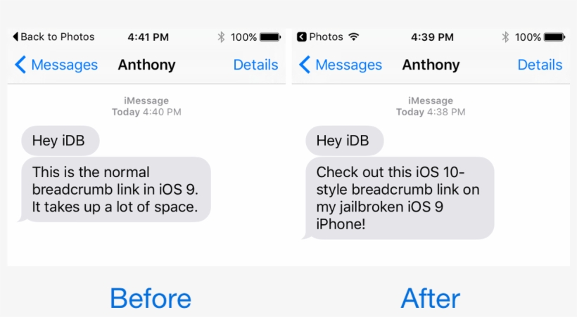 Breadcrumb10 Enables Ios 10-style Breadcrumb Links - Day Shred Before And After, transparent png