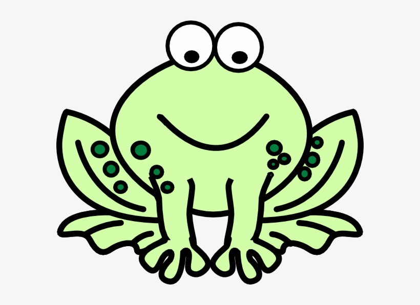 Animated - Black And White Frog Clip Art, transparent png