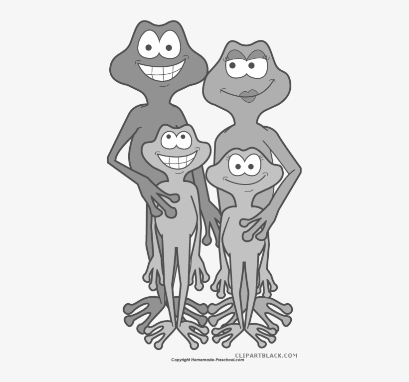 Frog Clipartblack Com Animal Free Black White - Frog Familyclipart, transparent png