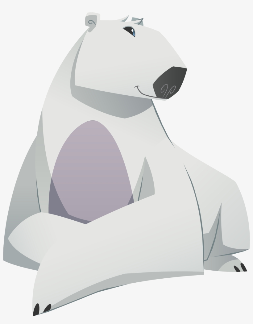 Polar Bear Sitting - Polar Bear Animal Jam Transparent, transparent png