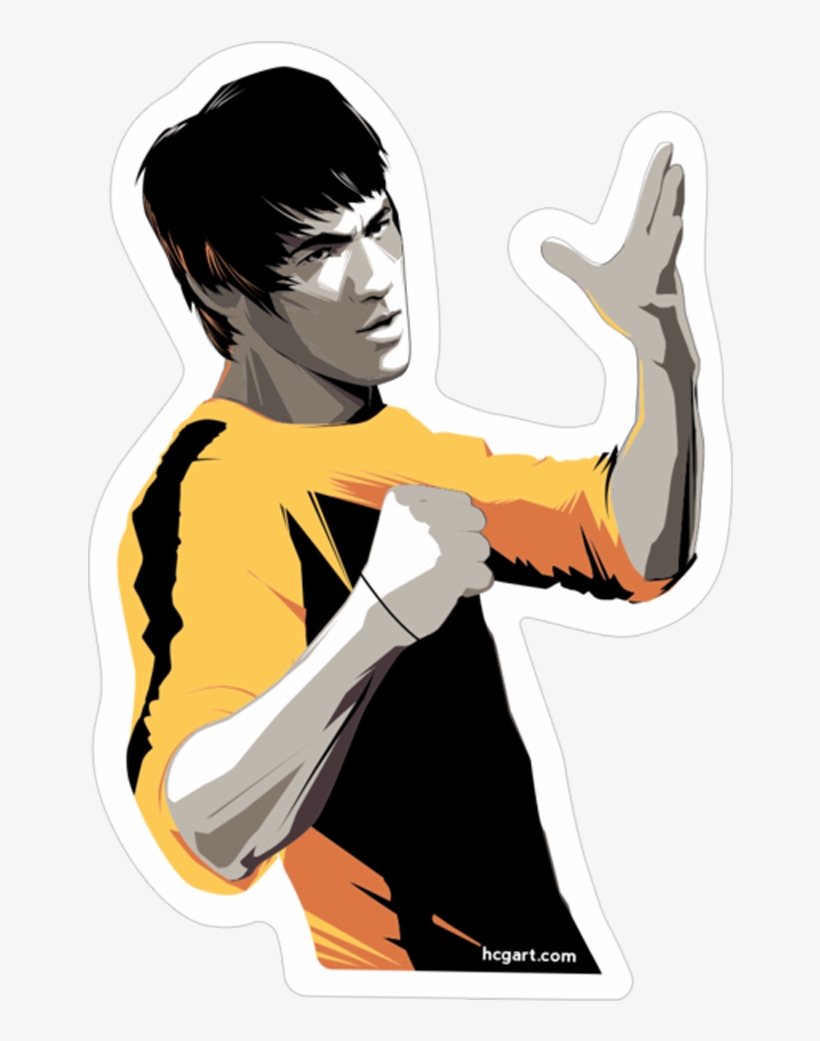 "lee" Sticker By Craig Drake - Craig Drake Bruce Lee, transparent png