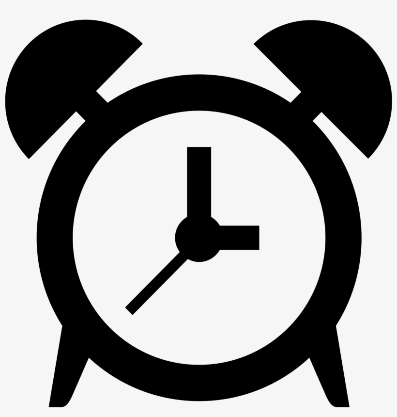 Open - Clock Emoji Black And White, transparent png