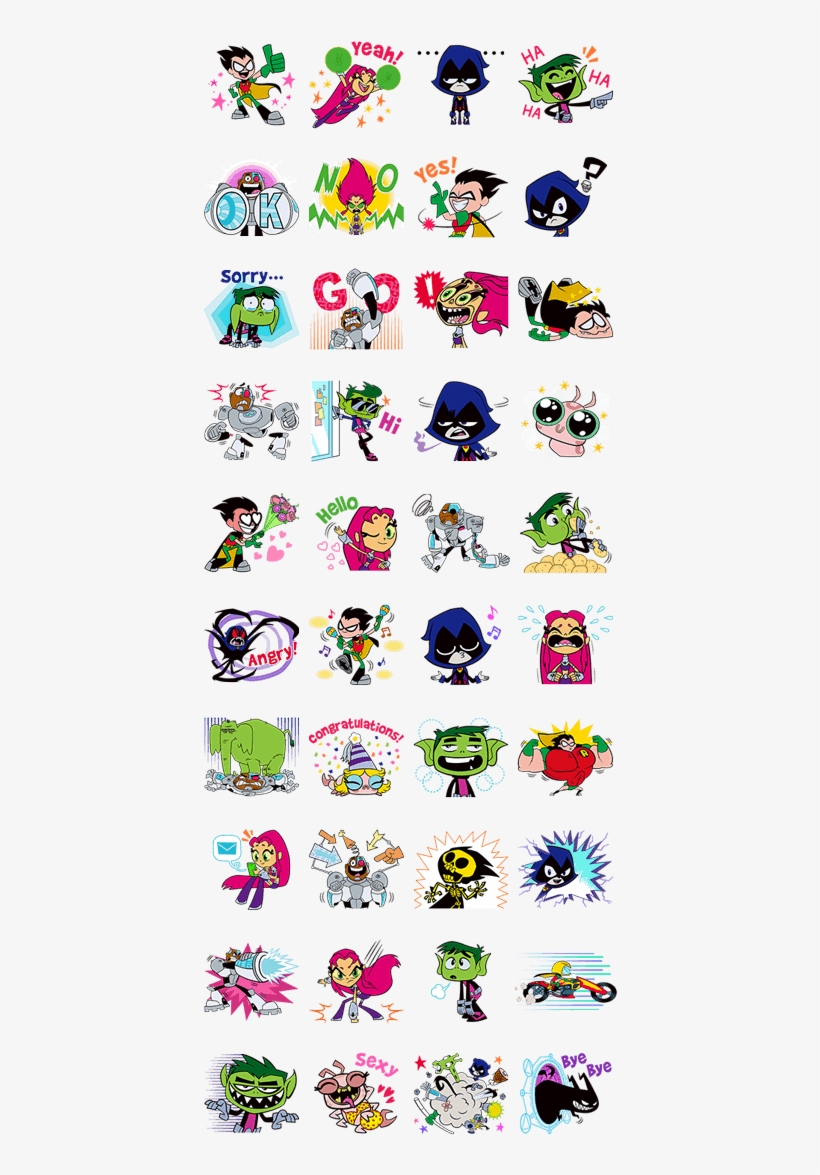 Teen Titans Go - Teen Titans Telegram Stickers, transparent png