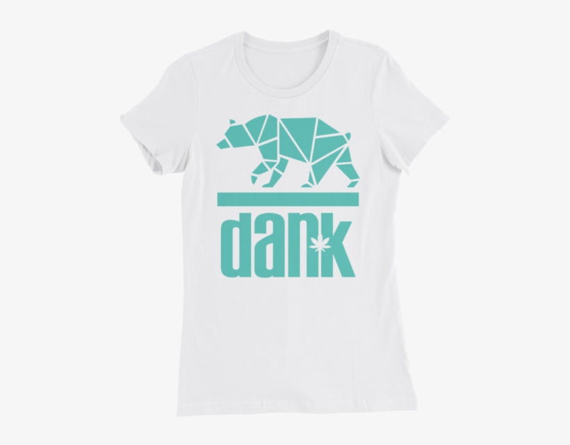 White Ladies T Shirt With Turquoise Imprint That Reads - Use Me Words On Tshirt, transparent png