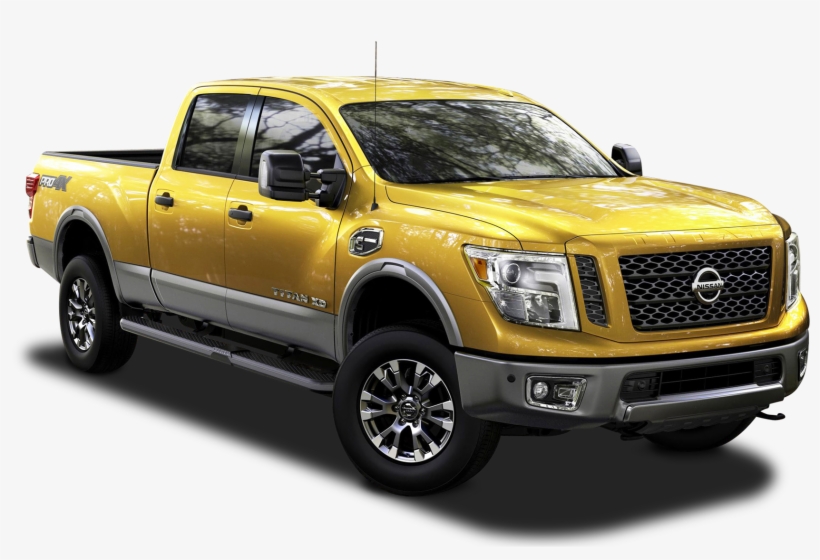 Nissan Titan Xd Golden Color Car Png Image - 2016 Nissan Titan Platinum, transparent png