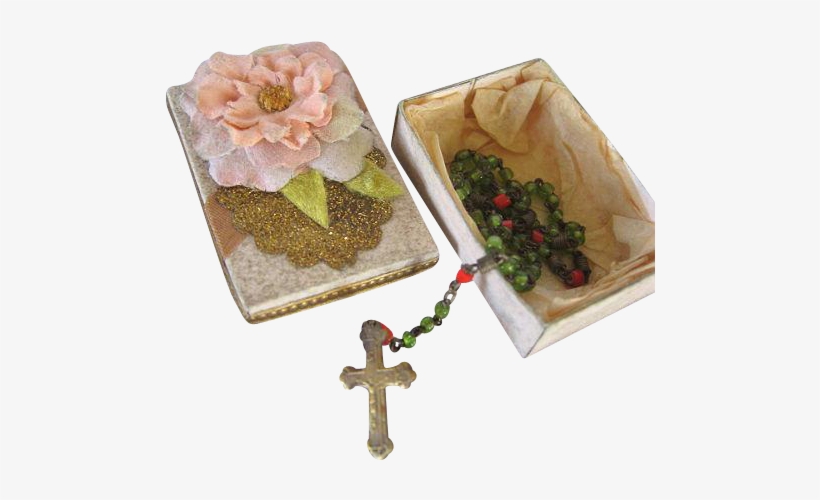 Lovely Antique Rosary Beads With Crucifix In Dainty - Crucifix, transparent png
