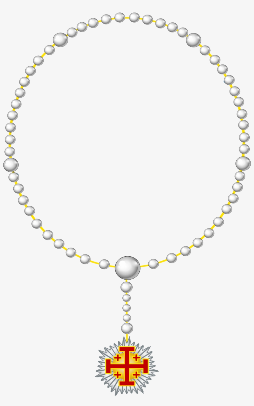 Herardic Rosary Of The Order Of The Holy Sepulcher - Chain, transparent png
