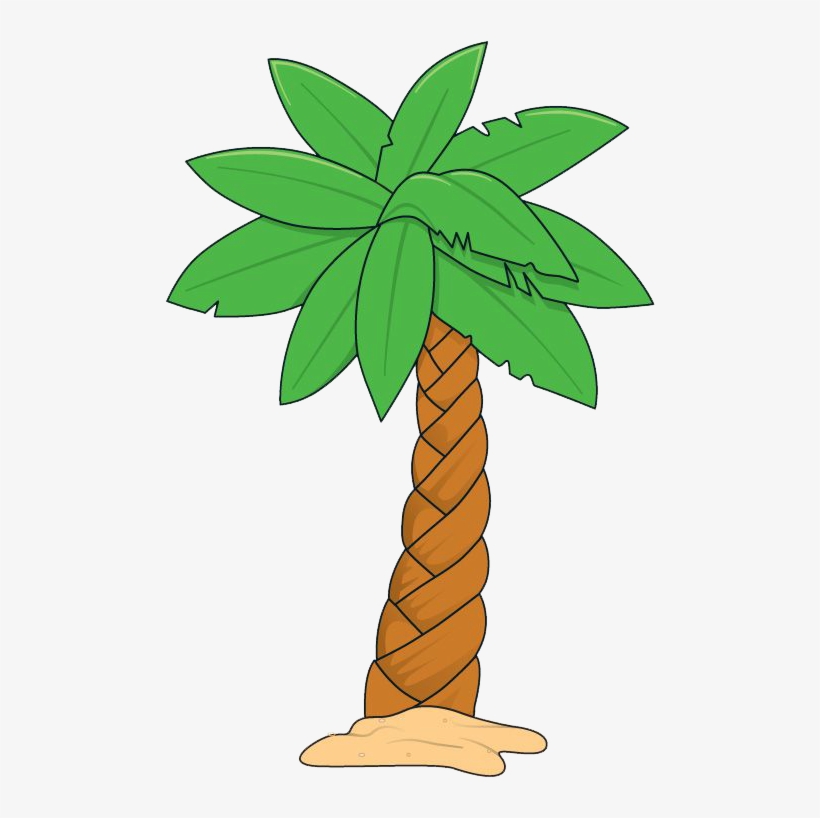 A Snake In The Grass And Demon In The Palm Tree - Palm Tree Clipart, transparent png